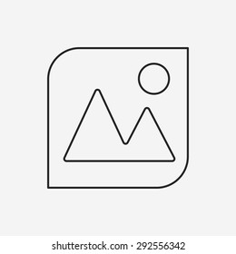 camera depth of field line icon