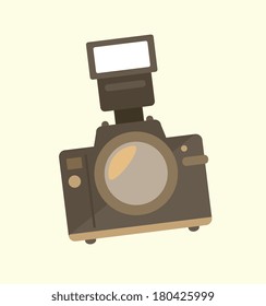 camera design over white  background vector  illustration   