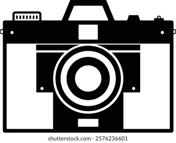 Camera Design Silhouette Vector art of illustration