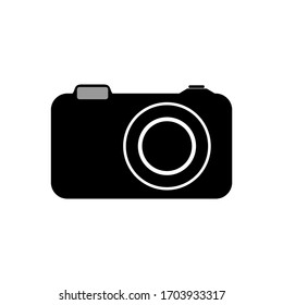 Camera design vector isolated white