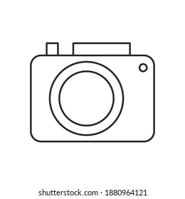 Camera device design, Gadget technology and photography theme Vector illustration