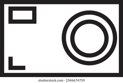 Camera Digital Creative Outline Icon