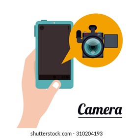 Camera digital design, vector illustration eps 10
