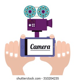 Camera digital design, vector illustration eps 10