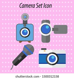 Camera Digital icon set. vector illustration