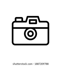 camera digital vector line icon