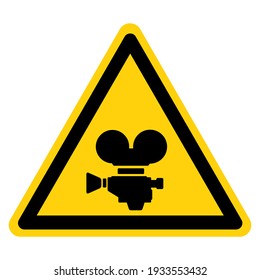 Camera Director Symbol Sign ,Vector Illustration, Isolate On White Background Label. EPS10
