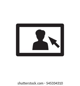 camera display icon illustration isolated vector sign symbol