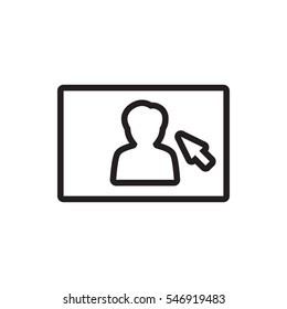 camera display icon illustration isolated vector sign symbol