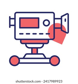 Camera dolly vector design isolated on white background