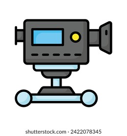 Camera dolly vector design isolated on white background