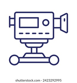 Camera dolly vector design isolated on white background