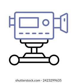 Camera dolly vector design isolated on white background