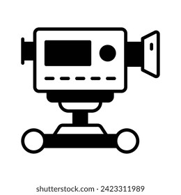 Camera dolly vector design isolated on white background