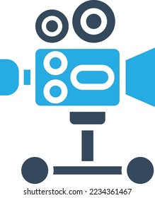 camera dolly Vector Icon which is suitable for commercial work and easily modify or edit it
