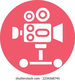 camera dolly Vector Icon which is suitable for commercial work and easily modify or edit it

