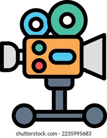 camera dolly Vector Icon which is suitable for commercial work and easily modify or edit it
