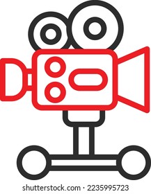 camera dolly Vector Icon which is suitable for commercial work and easily modify or edit it

