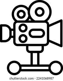 camera dolly Vector Icon which is suitable for commercial work and easily modify or edit it
