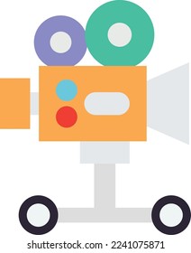 camera dolly Vector Icon which is suitable for commercial work and easily modify or edit it
