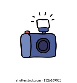 camera doodle icon