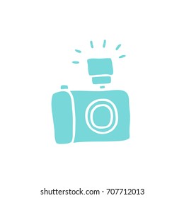 camera doodle icon