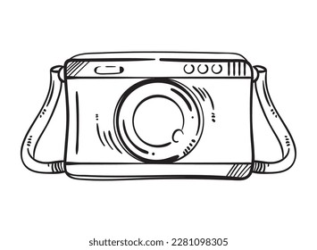 diseño aislado del icono del doodle de la cámara