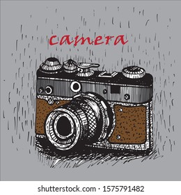 camera drawing vector illustration design
