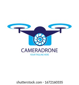 camera drone illustration logo vector
