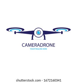 camera drone illustration logo vector
