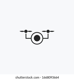 Camera Drone logo Icon template design in Vector illustration 