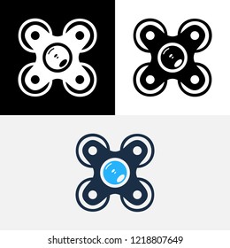 Camera Drone Photography Logo
