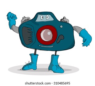 camera DSLR character design