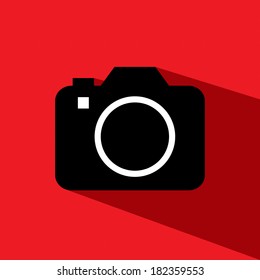 camera dslr vector icon