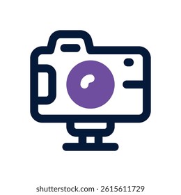 camera dual tone icon. Sleek and modern vector icon for websites, mobile apps, marketing materials, and corporate design. Fully scalable and ready to use.