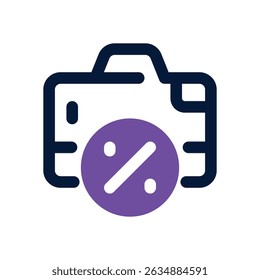 Icono de duotono de cámara. Icono de Vector elegante y moderno para Sitios web, App móviles, materiales de marketing y diseño corporativo. Totalmente escalable y listo para usar.
