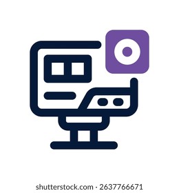 camera duotone icon. Sleek and modern vector icon for websites, mobile apps, marketing materials, and corporate design. Fully scalable and ready to use.