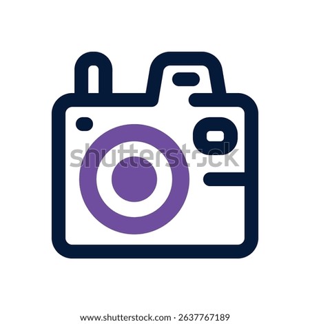 camera duotone icon. Sleek and modern vector icon for websites, mobile apps, marketing materials, and corporate design. Fully scalable and ready to use.