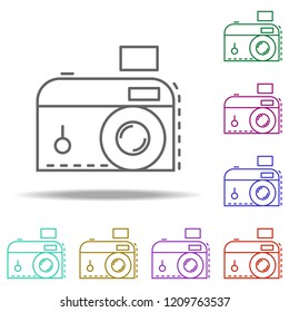 camera dusk icon. Elements of Birthday in multi color style icons. Simple icon for websites, web design, mobile app, info graphics