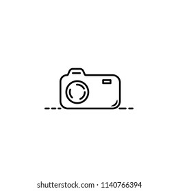 camera dusk style icon. Element of travel icon for mobile concept and web apps. Thin line camera dusk style icon can be used for web and mobile on white background