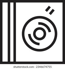 Camera Dvd Digital Outline Icon