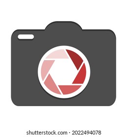 Camera, Editable Vector Icon On White Background
