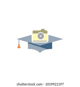 Camera Education Logo Icon Design