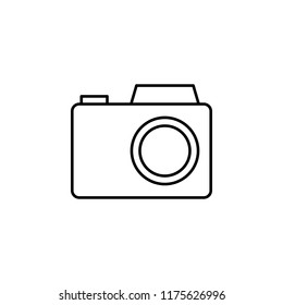 camera. Element of photography icon for mobile concept and web apps. Thin line camera can be used for web and mobile on white background