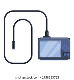 Camera endoscope icon. Cartoon of Camera endoscope vector icon for web design isolated on white background