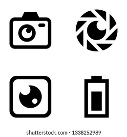Camera Equipment Icon Set