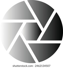 Camera Exposure Glyph Icon gradient color eps format