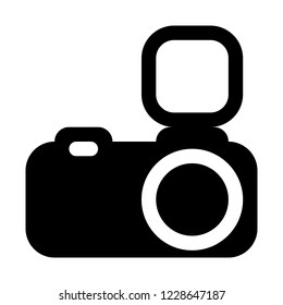camera with external flash