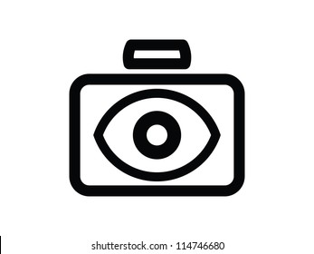 Camera with Eye for Lens.