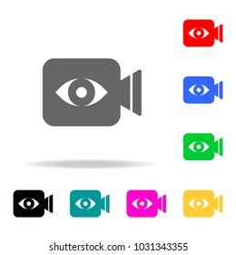 Camera eye web icon. Elements in multi colored icons for mobile concept and web apps. Icons for website design and development, app development on white background